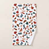 Élégant Térrazzo Marbre Motif de la serviette de b (Serviette à main)