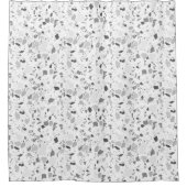 Elégant terrazzo rideau de douche fait main (Devant)