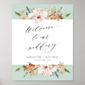 Élégant terroir fleurit, Mariage Sage Affiche de b (Devant)