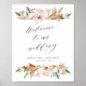 Élégant terroir fleurit, Mariage Sage Affiche de b (Devant)