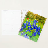Elegant Texas Bluebonnets Blauw Bloemen Modern Planner (Display)