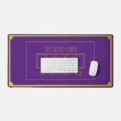 Elégant Texas Hold'em Purple Gold Poker Mat (Clavier et souris)