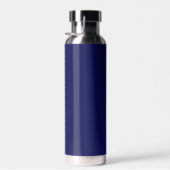 Elegant Text, Monogram and Silver Laurel Wreate Waterfles (Rechts)