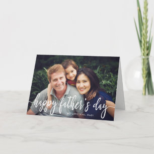 Elegant Text Photo Vaderdag Wenskaart Kaart