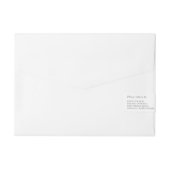 Elegant text sjabloon sticker wrap adreslabel wikkel (Achterkant)