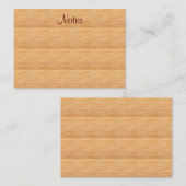 Élégant texte main Brown bois look Modèle (Devant / Derrière)