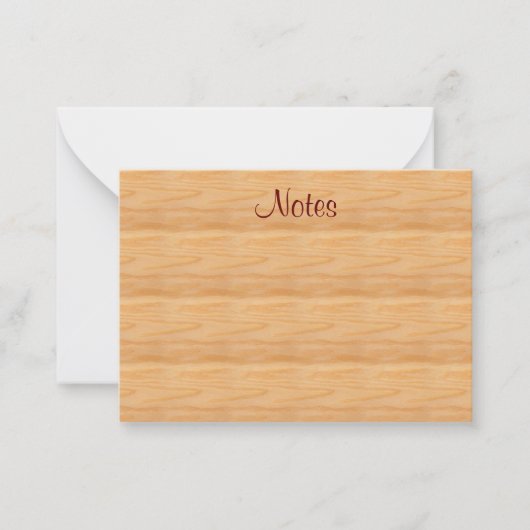 Élégant texte main Brown bois look Modèle (Devant)