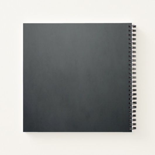 Elegant Texture Gray Radish Photo Recipipbook Notitieboek (Achterkant)