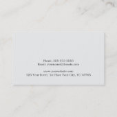 Elegant Texture Grey White Line Advocaat Visitekaartje (Achterkant)