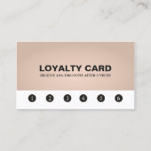 Elégant Texture Rose Beauté Salon Carte de fidélit (Devant)