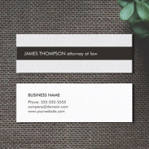 Elegant Texture White Black Stripe Attorney