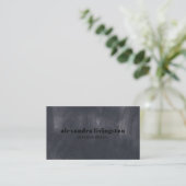 Elegant Textured Grey Waterverf Professional Visitekaartje (Staand voorkant)