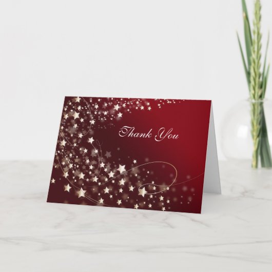 Elegant Thank You Add Your Message Card Feestdagen Kaart (Voorkant)