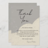elegant thank you card bedankkaart (Voorkant / Achterkant)