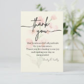 Elegant Thank You Card Bedankkaart (Staand voorkant)