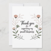 Elegant Thank You Card for Small Business Packagin Bedankkaart (Voorkant)