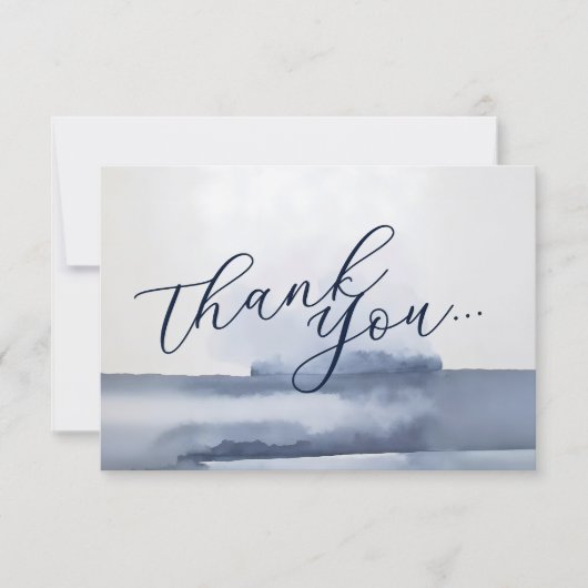 Elegant Thank You Card Watercolor Style (Voorkant)