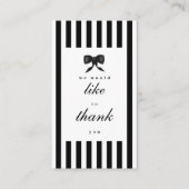 Elegant Thank You Support Small Business Visitekaartje (Voorkant)