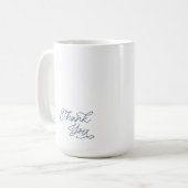 Elegant Thank You Wedding Favor Mug (Devant gauche)