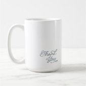 Elegant Thank You Wedding Favor Mug (Gauche)