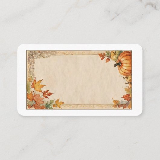 Elegant Thanksgiving Day Enclosure Card Informatiekaartje (Achterkant)