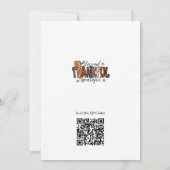 Elegant Thanksgiving Day Kaart (Achterkant)