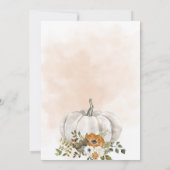 Elegant Thanksgiving-diner Kaart (Achterkant)