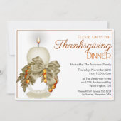 Elegant Thanksgiving Dinner Party Uitnodiging 8 (Voorkant)