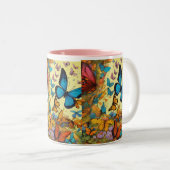 Elégant Thé à papillon et Mug de café (Devant droit)