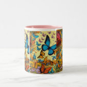 Elégant Thé à papillon et Mug de café (Centre)