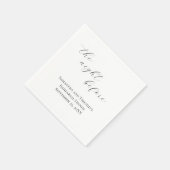 Elegant The Night before Wedding Rehearsal Dinner Servet (Hoek)