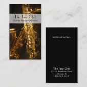 Élégant thème de Jazz musical Carte de visite pers (Devant / Derrière)