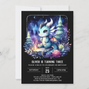 Elegant Theme Dragon Verjaardag Kaart