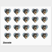 Élégant tibétain Mastiff Heart Sticker (Feuille)
