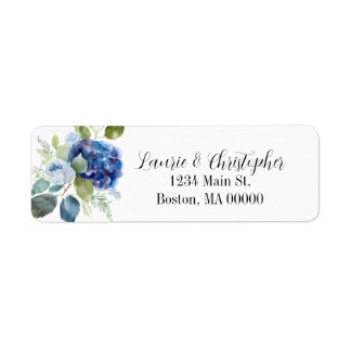 Elegant Tijdloos Bloem Motief Adreslabel Etiket