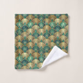 Elegant tile art deco pattern  bad handdoek (Wasdoekje)