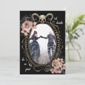 Elegant Till Death Do ons Part Gothic Save the Dat Date (Staand voorkant)