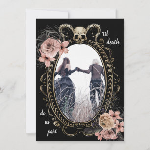 Elegant Till Death Do ons Part Gothic Save the Dat Date