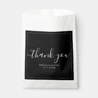Elegant Timeless Wedding Thank You | Personalized  Bedankzakje