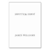 Elegant Timeless White Place Setting Cards Kaart (Voorkant)