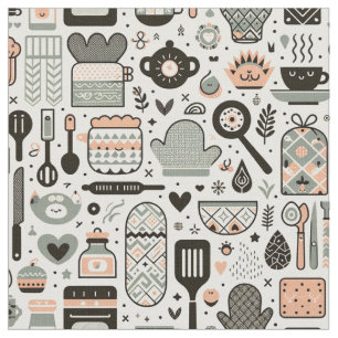 Élégant Tissu Artistique - Design Culinaire Modern