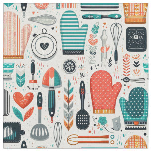 Élégant Tissu Artistique - Design Culinaire Modern