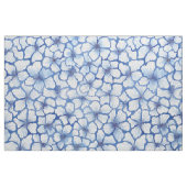 Élégant tissu de fleurs bleues (Fat Quarter)