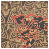 Élégant tissu d'impression de dragon chinois (Fermer)