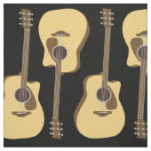 Élégant tissu d'impression de guitare (Échantillon)