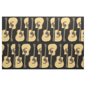 Élégant tissu d'impression de guitare (Fat Quarter)