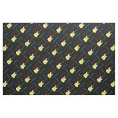 Élégant tissu d'impression de guitare (Fat Quarter)