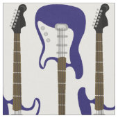 Élégant tissu d'impression de guitare électrique b (Fermer)