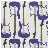 Élégant tissu d'impression de guitare électrique b (Échantillon)