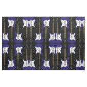 Élégant tissu d'impression de guitare électrique b (Fat Quarter)
